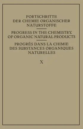  Fortschritte der Chemie Organischer Naturstoffe / Progress in the Chemistry of Organic Natural Products / Progres dans La Chimie des Substances Organiques Naturelles | Buch |  Sack Fachmedien