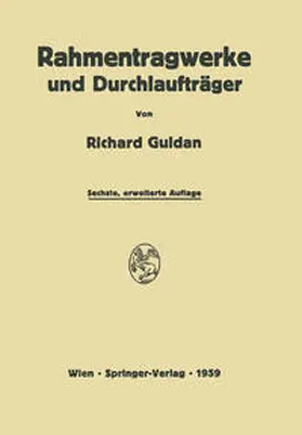 Reimann / Guldan |  Rahmentragwerke und Durchlaufträger | eBook | Sack Fachmedien