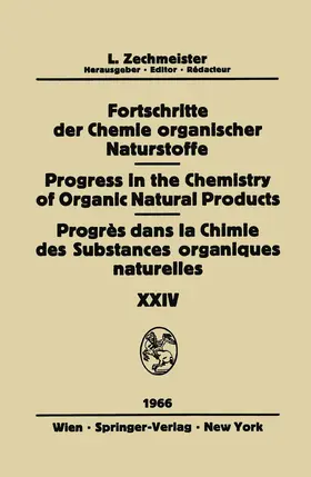  Fortschritte Der Chemie Organischer Naturstoffe / Progress in the Chemistry of Organic Natural Products / Progrès Dans La Chimie Des Substances Organiques Naturelles | Buch |  Sack Fachmedien