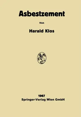 Klos |  Asbestzement | Buch |  Sack Fachmedien