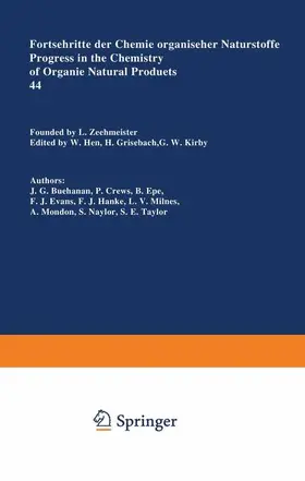  Fortschritte der Chemie organischer Naturstoffe / Progress in the Chemistry of Organic Natural Products | Buch |  Sack Fachmedien
