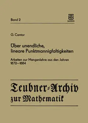 Cantor / Asser |  Über unendliche, lineare Punktmannigfaltigkeiten | eBook | Sack Fachmedien