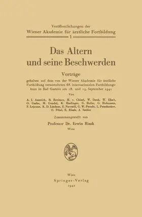 Risak / Hofer / Amreich |  Das Altern und seine Beschwerden | Buch |  Sack Fachmedien