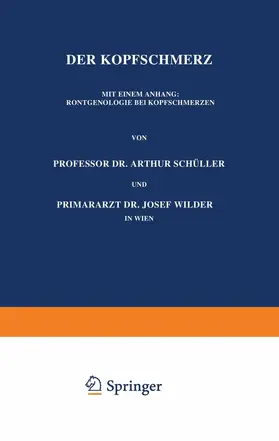 Wilder / Schüller |  Der Kopfschmerz | Buch |  Sack Fachmedien