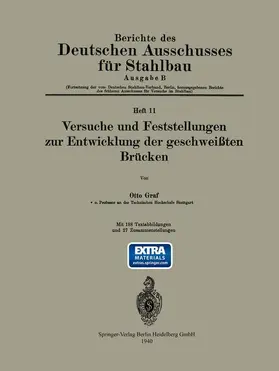 Graf |  Versuche und Feststellungen zur Entwicklung der geschweißten Brücken | Buch |  Sack Fachmedien