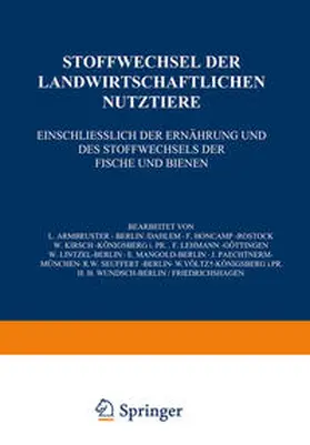 Armbruster / Honcamp / Wundsch | Stoffwechsel der Landwirtschaftlichen Nutztiere | E-Book | sack.de