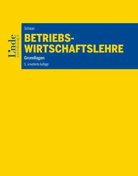 Schauer |  Betriebswirtschaftslehre | eBook | Sack Fachmedien