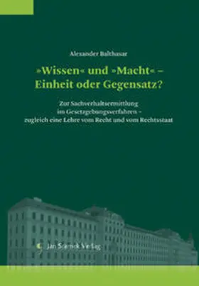Balthasar |  »Wissen« und »Macht« – Einheit oder Gegensatz? | Buch |  Sack Fachmedien