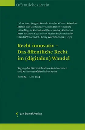 Berger / Emeder / Frixeder |  Recht innovativ - Das öffentliche Recht im (digitalen) Wandel | Buch |  Sack Fachmedien