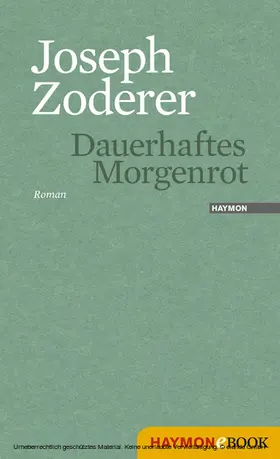 Zoderer |  Dauerhaftes Morgenrot | eBook | Sack Fachmedien