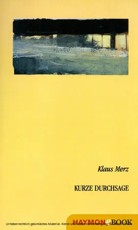 Merz | Kurze Durchsage | E-Book | www2.sack.de