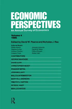 Pearce / Rau |  Economic Perspectives (Vol 4) | Buch |  Sack Fachmedien