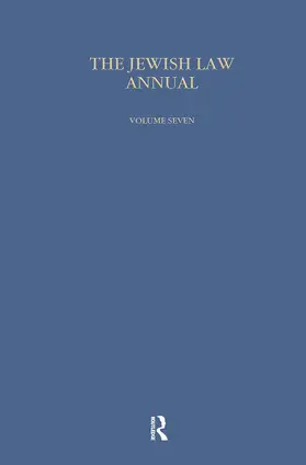 Jackson |  Jewish Law Annual (Vol 7) | Buch |  Sack Fachmedien