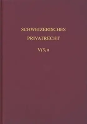 Meier-Hayoz |  Bd. V/3, II: Sachenrecht. Das Grundbuch 2. Abt. | Buch |  Sack Fachmedien