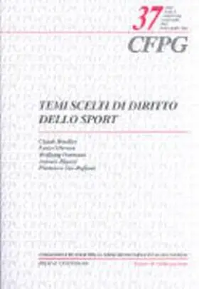 Guidicelli / Oberson / Verda |  Temi scelti di diritto dello sport | Buch |  Sack Fachmedien