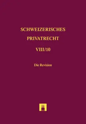 Sanwald / D'Amelio / Devaud |  Bd. VIII/10: Die Revision | Buch |  Sack Fachmedien