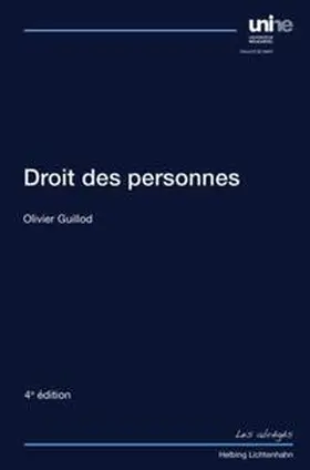 Guillod |  Droit des personnes | Buch |  Sack Fachmedien