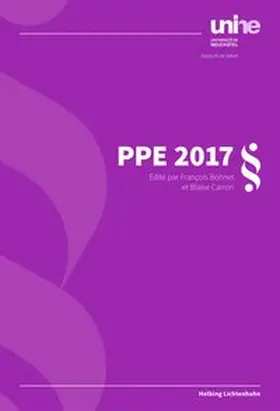 Bohnet / Carron |  PPE 2017 | Buch |  Sack Fachmedien