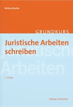 Bacher |  Juristische Arbeiten schreiben | Buch |  Sack Fachmedien