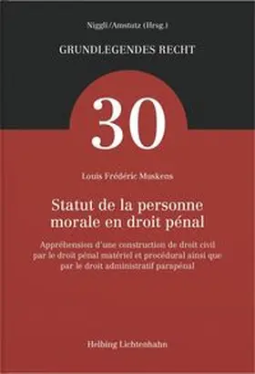 Muskens |  Statut de la personne morale en droit pénal | Buch |  Sack Fachmedien
