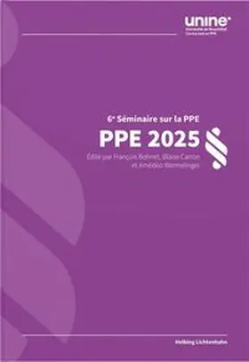 Bohnet / Carron / Wermelinger |  PPE 2025 | Buch |  Sack Fachmedien