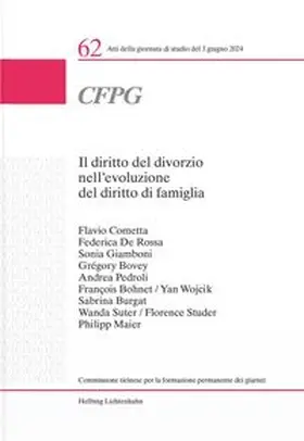 de Rossa Gisimundo / Cometta / Pasucci |  Il diritto del divorzio nell'evoluzione del diritto di famiglia | Buch |  Sack Fachmedien