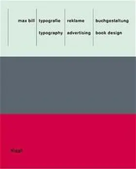  Max Bill: Typografie, Reklame, Buchgestaltung | Buch |  Sack Fachmedien