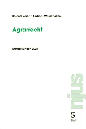 Norer / Wasserfallen |  Agrarrecht | Buch |  Sack Fachmedien