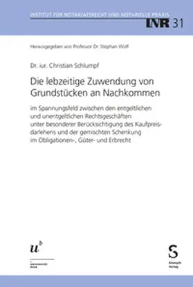 Schlumpf-van Waardenburg |  Die lebzeitige Zuwendung von Grundstücken an Nachkommen | eBook | Sack Fachmedien