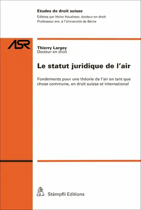 Largey |  Le statut juridique de l'air | eBook | Sack Fachmedien