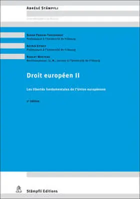 Progin-Theuerkauf / Epiney / Mosters |  Droit européen II | Buch |  Sack Fachmedien