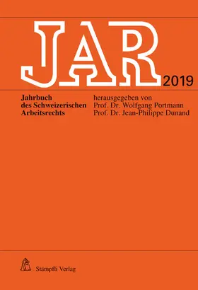 Portmann / Dunand |  JAR 2019 | eBook | Sack Fachmedien