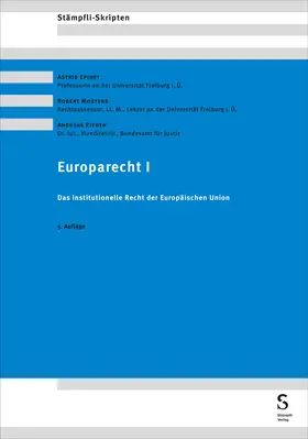 Epiney / Rieder / Mosters |  Europarecht I | Buch |  Sack Fachmedien