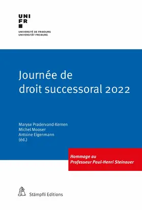 Pradervand-Kernen / Mooser / Eigenmann |  Journée de droit successoral 2022 | eBook | Sack Fachmedien