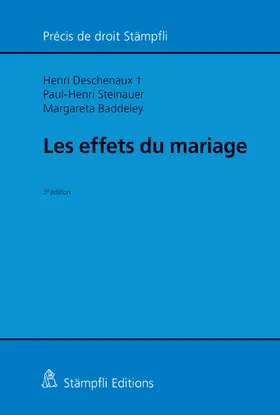 Deschenaux / Steinauer / Baddeley |  Les effets du mariage | eBook | Sack Fachmedien