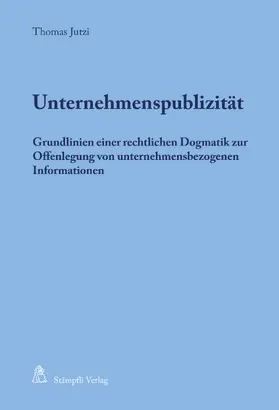 Jutzi |  Unternehmenspublizität | eBook | Sack Fachmedien