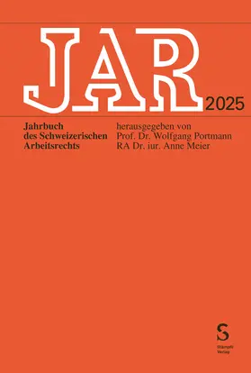 Portmann / Meier |  JAR 2025 | Buch |  Sack Fachmedien