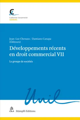 Peter / Chenaux / Blanc |  Développements récents en droit commercial VII | Buch |  Sack Fachmedien