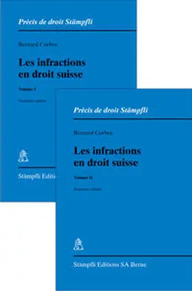 Corboz |  Les infractions en droit suisse | Buch |  Sack Fachmedien