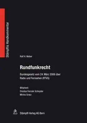 Weber |  Rundfunkrecht | Buch |  Sack Fachmedien