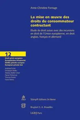 Fornage |  La mise en oeuvre des droits du consommateur contractant | Buch |  Sack Fachmedien