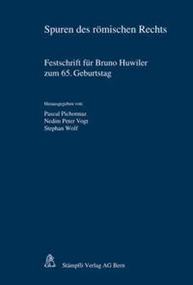 Pichonnaz / Vogt / Wolf |  Spuren des römischen Rechts | Buch |  Sack Fachmedien