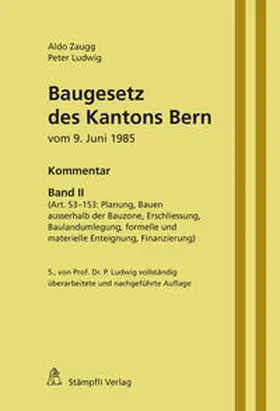 Ludwig / Zaugg |  Baugesetz des Kantons Bern | eBook | Sack Fachmedien