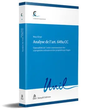Kiepe |  Analyse de l’art. 649a CC | Buch |  Sack Fachmedien