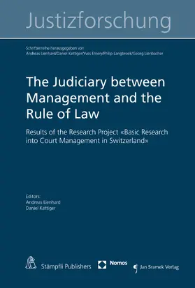 Lienhard / Kettiger |  The Judiciary between Management and the Rule of Law | eBook | Sack Fachmedien