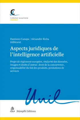 Canapa / Richa |  Aspects juridiques de l'intelligence artificielle | Buch |  Sack Fachmedien