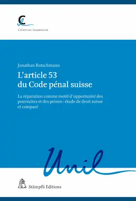 Rutschmann |  L'article 53 du Code pénal suisse | eBook | Sack Fachmedien