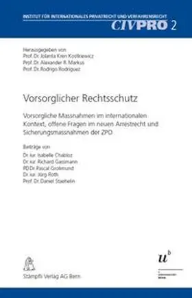 Kren Kostkiewicz / Markus / Rodriguez |  Vorsorglicher Rechtsschutz | Buch |  Sack Fachmedien