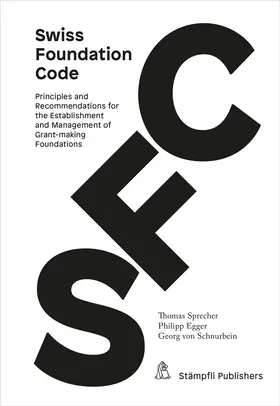 Sprecher / Egger / von Schnurbein |  Swiss Foundation Code 2021 | Buch |  Sack Fachmedien