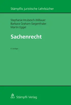 Hrubesch-Millauer / Graham-Siegenthaler / Eggel |  Sachenrecht | Buch |  Sack Fachmedien